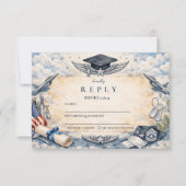 Air Force Wings Graduation RSVP Karte (Vorderseite)