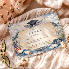 Air Force Wings Graduation RSVP Karte