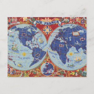Air France Karte der Welt