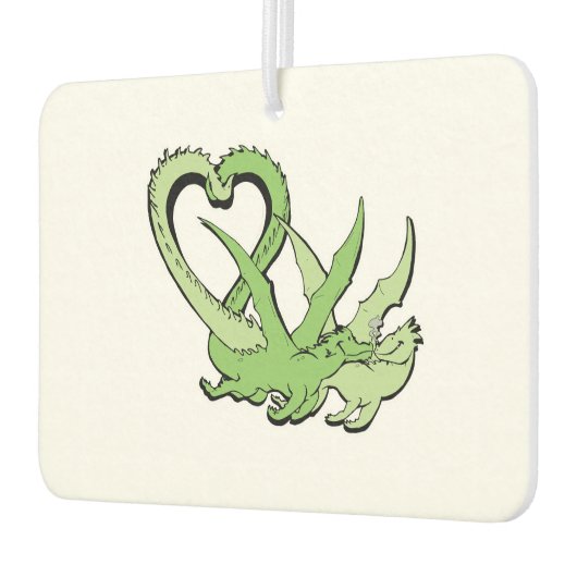 Air Freshener Dragons Couple Schwanz der Liebe Her Autolufterfrischer (Links)