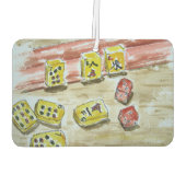 Air Freshener für den Mah Jongg (Mahjong) Lover Autolufterfrischer (Rückseite)