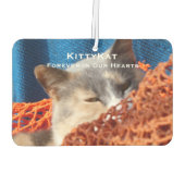 AIR FRESHENER IHRE Pet Cat Dog FOTO Personalisiert Autolufterfrischer (Rückseite)