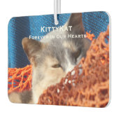 AIR FRESHENER IHRE Pet Cat Dog FOTO Personalisiert Autolufterfrischer (Links)