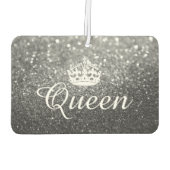 Air Freshener - Queen Crown Glitter Silver Autolufterfrischer (Rückseite)