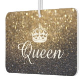 Air Freshener - Queen Crown Glitzer Gold Autolufterfrischer (Links)