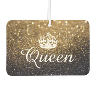 Air Freshener - Queen Crown Glitzer Gold Autolufterfrischer