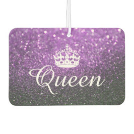 Air Freshener - Queen Crown Glitzer Lila Autolufterfrischer