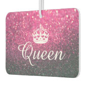 Air Freshener - Queen Crown Glitzer Pink Autolufterfrischer (Links)