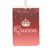 Air Freshener - Queen Crown Tropfen Glitzer Deep R Autolufterfrischer (Rückseite)