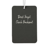 Air Freshner Autolufterfrischer (Rückseite)