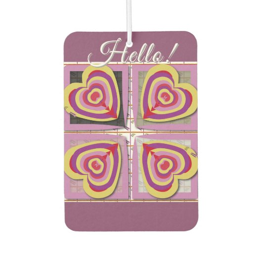 Air Freshner w/Hearts Autolufterfrischer (Vorderseite)