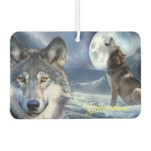 Air Freshner-Yellowstone Wolf Autolufterfrischer