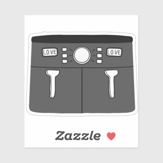 Air Fryer Aufkleber (Blatt)