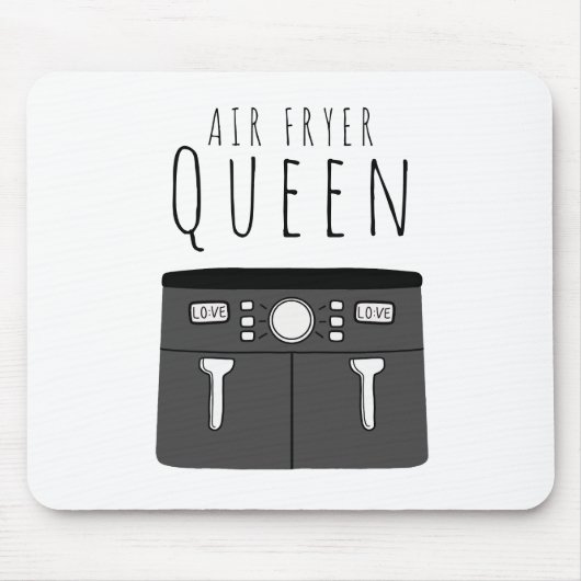 Air Fryer Königin Mousepad (Vorne)