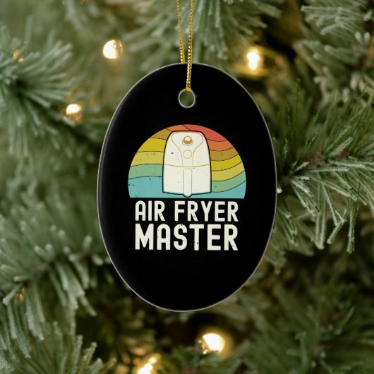 Air Fryer Master Cook | Food Lover Feinschmecker Keramik Ornament (Baum)