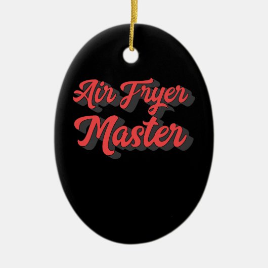Air Fryer Master Cook Food Lover Gift|Liebe Chicke Keramik Ornament (Vorne)