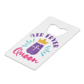 Air Fryer Queen Cook Cooking Koch Frauen Mädchen Geldbeutel Flaschenöffner (Rückseite Schrägansicht)