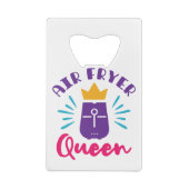 Air Fryer Queen Cook Cooking Koch Frauen Mädchen Geldbeutel Flaschenöffner (Rückseite)