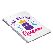 Air Fryer Queen Cook Cooking Koch Girls Notizblock (Rechte Seite)