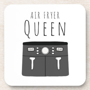 Air Fryer Queen Getränkeuntersetzer