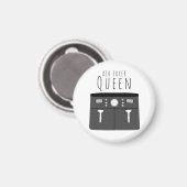 Air Fryer Queen Magnet (Vorderseite/Rückseite)