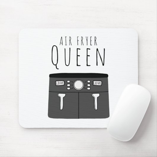 Air Fryer Queen Mousepad (Mit Mouse)