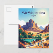 Aïr-Gebirge Niger Postkarte (Vorne/Hinten)