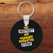 Air Hammer Operator, Funny Job Occupation Schlüsselanhänger (Vorderseite)