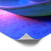 Air Hockey-Tisch und Ballett mit Neonbeleuchtung Poster (Ecke)