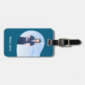 Air Hostess Flight Attendant  Gepäckanhänger (Vorderseite horizontal)