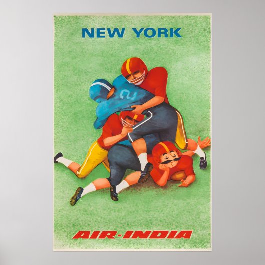 Air India - New York - Reiseplakatdrucke Poster (Vorne)