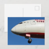 Air India Postkarte (Vorne/Hinten)