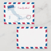 Air Mail-Escort/Sitzkarte Hochzeit Platzkarte (Vorne/Hinten)