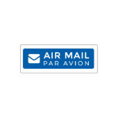 AIR MAIL PAR AVION 手紙 エアメールスタンプ mail letter セルフインキ Permastempel (Design)
