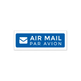 AIR MAIL PAR AVION 手紙 エアメールスタンプ mail letter セルフインキ Permastempel