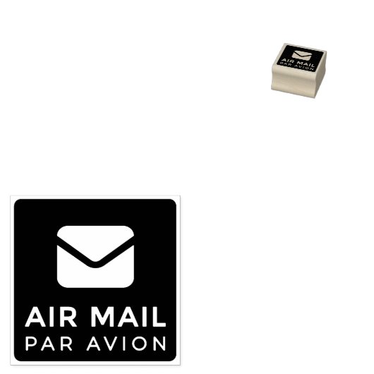 AIR MAIL PAR AVION 手紙 エアメールスタンプ mail letter ラバースタン Gummistempel (Stempel)