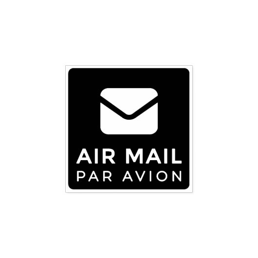 AIR MAIL PAR AVION 手紙 エアメールスタンプ mail letter ラバースタン Gummistempel (Prägung)