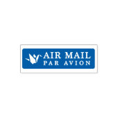 AIR MAIL PAR AVION 折り鶴 鳥 エアメールスタンプ origami bird セル Permastempel (Design)