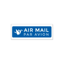 AIR MAIL PAR AVION 折り鶴 鳥 エアメールスタンプ origami bird セル