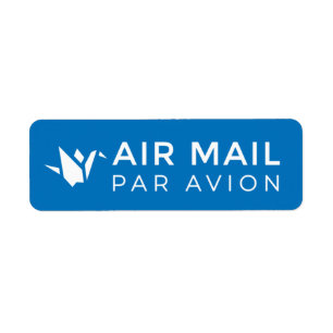 AIR MAIL PAR AVION 折 エ ア り 鶴 鳥 シ Origami vogel