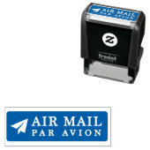 AIR MAIL PAR AVION 紙飛行機 エアメールスタンプ paper airplane セ Permastempel (Beispiel)