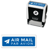 AIR MAIL PAR AVION 紙飛行機 エアメールスタンプ paper airplane o Permastempel (Beispiel)