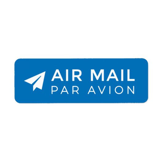 AIR MAIL PAR AVION 紙 エ ア 飛行シルラベPapierflugzeug機 (Vorne)