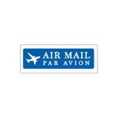AIR MAIL PAR AVION 飛行機 エアメールスタンプ airplane セルフインキング Permastempel (Design)