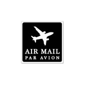 AIR MAIL PAR AVION 飛行機 エアメールスタンプ airplane ラバースタンプ Gummistempel (Prägung)