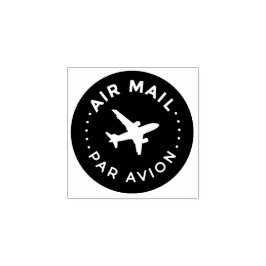 AIR MAIL PAR AVION 飛行機 エアメールスタンプ airplane ラバースタンプ Gummistempel