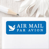 AIR MAIL PAR AVION 鳥 エアメールシール bird birds ラベル (Insitu)