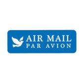AIR MAIL PAR AVION 鳥 エアメールシール bird birds ラベル (Vorne)
