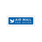 AIR MAIL PAR AVION 鳥 エアメールスタンプ bird birds セルフインキング Permastempel (Design)