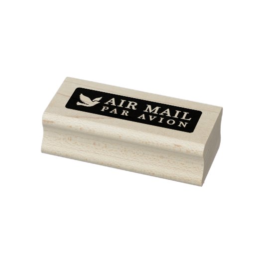 AIR MAIL PAR AVION 鳥 エアメールスタンプ bird birds ラバースタンプ Gummistempel (Stempel)